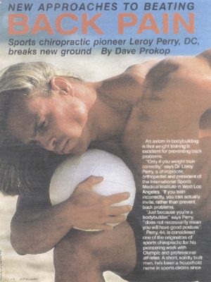 dr leroy perry chiropractor article on beating back pain