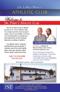 dr leroy perrys athletic club brochure